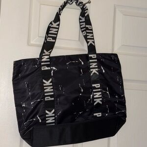 PINK Victoria's Secret Black and White Tote